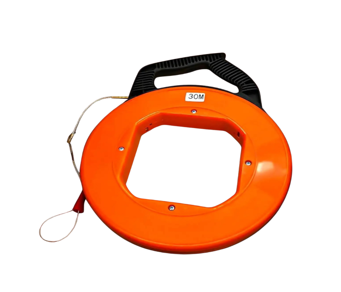 Orange Fish Tape Wire Puller - 30M, Durable and Flexible Design